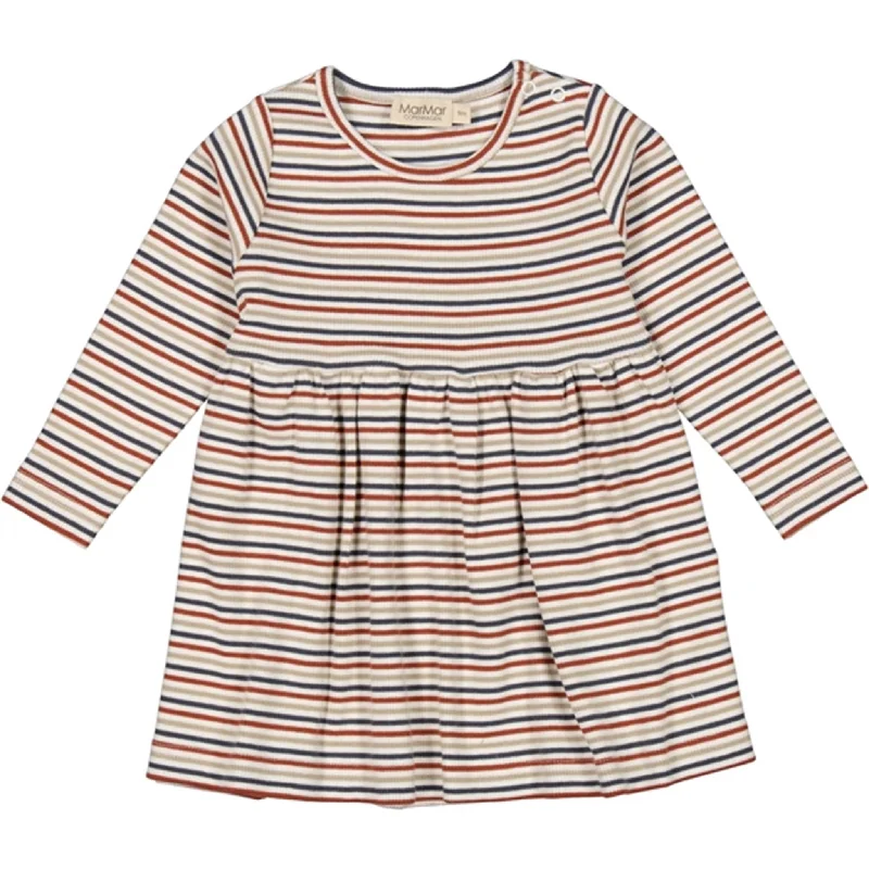 MarMar Modal Rib Stripe Mix Denka Dress