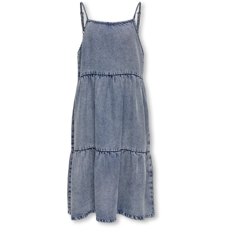 kids ONLY Light Blue Denim Shanti Layered Denim Dress