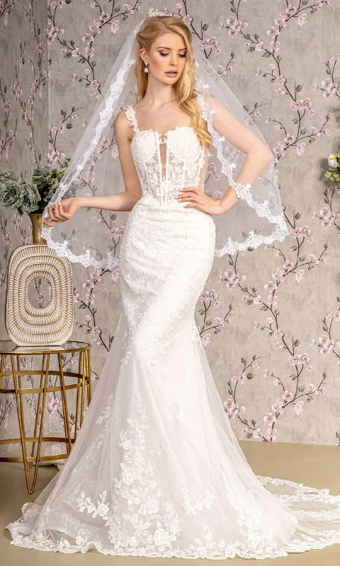 GLS by Gloria Bridal GL3478 - Sheer Corset Bodice Mermaid Gown