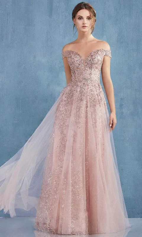 Andrea and Leo A0870 - Off-Shoulder Prom Gown