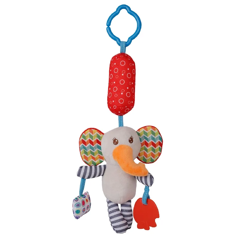 Elephant Grey Hanging Toy / Wind Chime With Teether