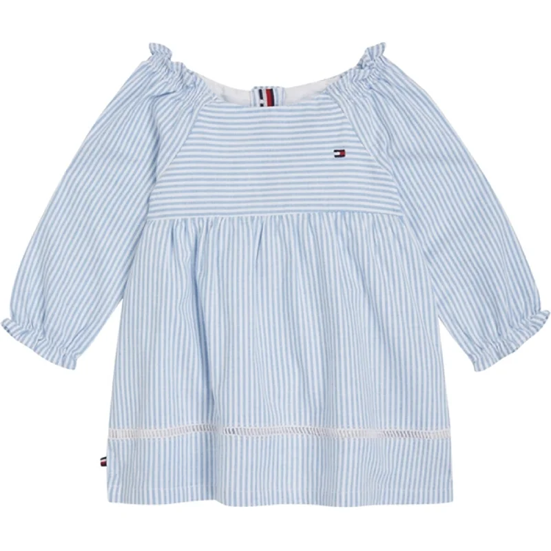 Tommy Hilfiger Baby Ithaca LS Dress Copenhagen Blue / White