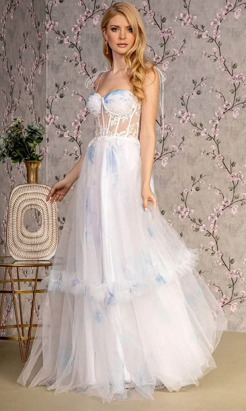 GLS by Gloria GL3208 - Embroidered A-Line Gown