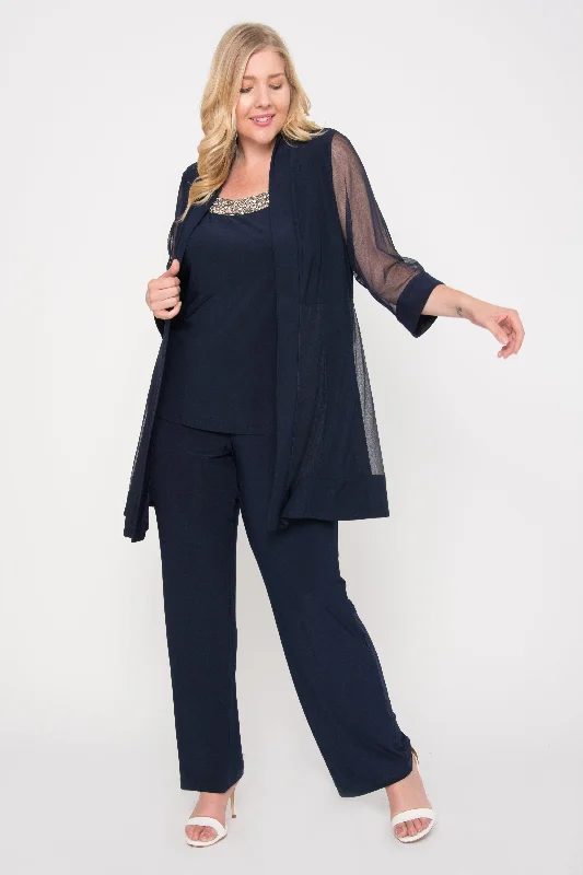 R&M Richards 8764W Plus Size Formal Pants Suit