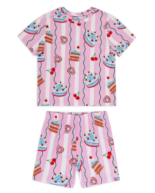 Kids Cake Print Short Pyjama Set