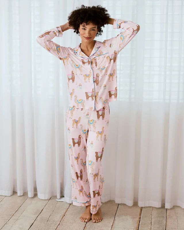 Alpaca Print Long Pyjama Set