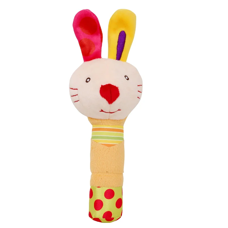 Big Earred Rabbit Multicolour Handheld Rattle