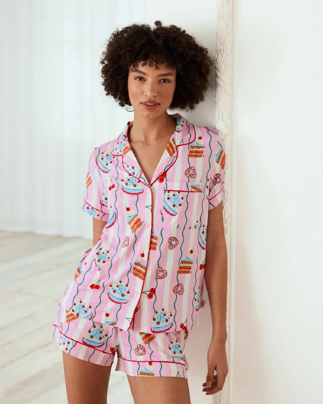 Cake Print Short Pyjama Set