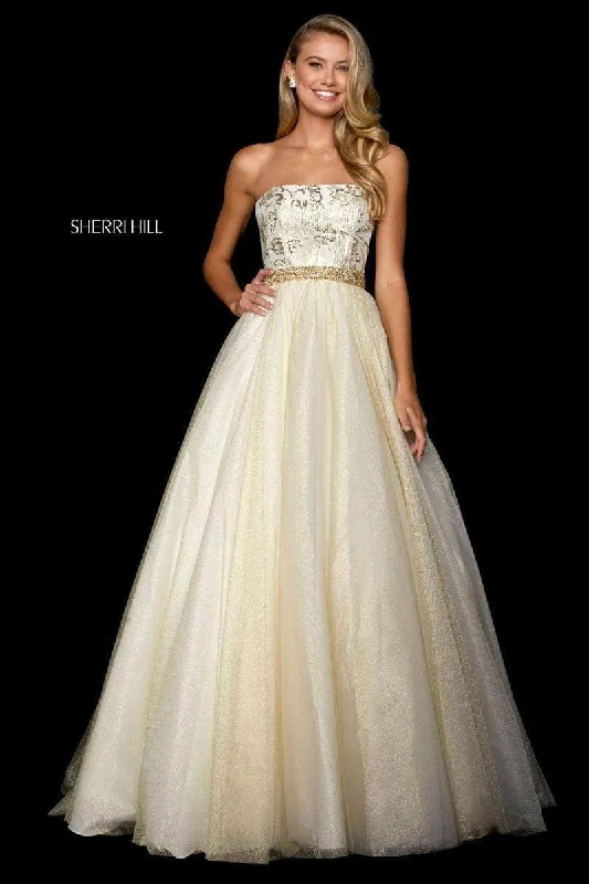 Sherri Hill 53256 - Strapless A-Line Prom Dress