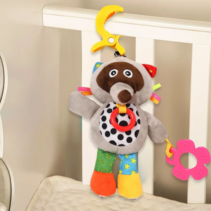 Star's Favourite Grey Hanging Pulling Toy With Teether