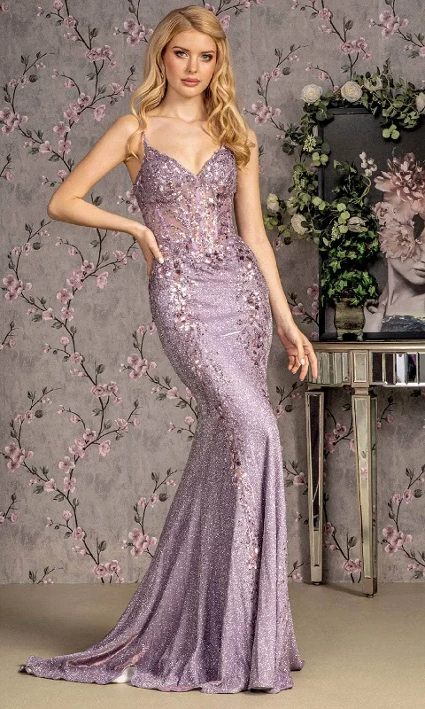 GLS by Gloria GL3399 - Glitter Sheath Evening Dress