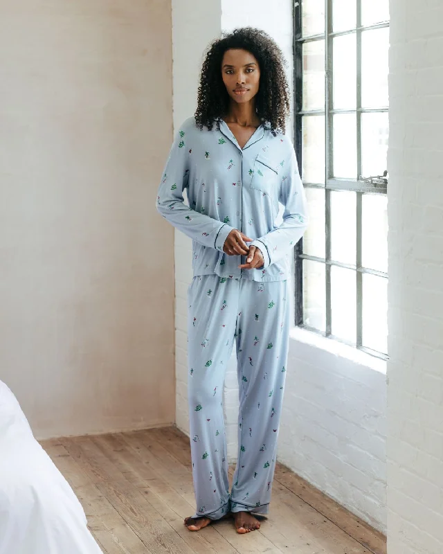 TENCEL™ Modal Ski Vacation Print Long Pyjama Set