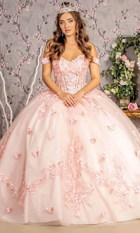 GLS by Gloria GL3301 - Off-Shoulder Sweetheart Ballgown