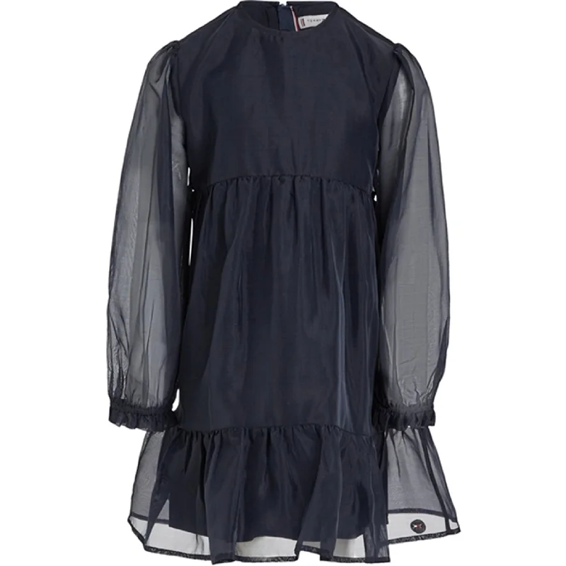 Tommy Hilfiger Festive Organza Dress Desert Sky