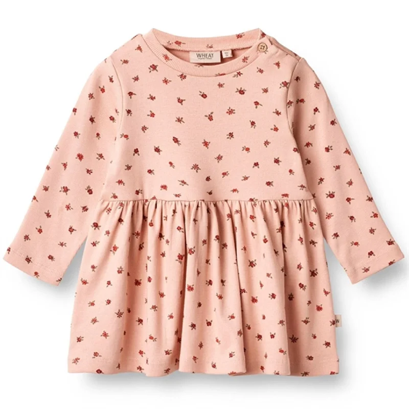 Wheat Pink Sand Flowers Jersey Dress Ryle