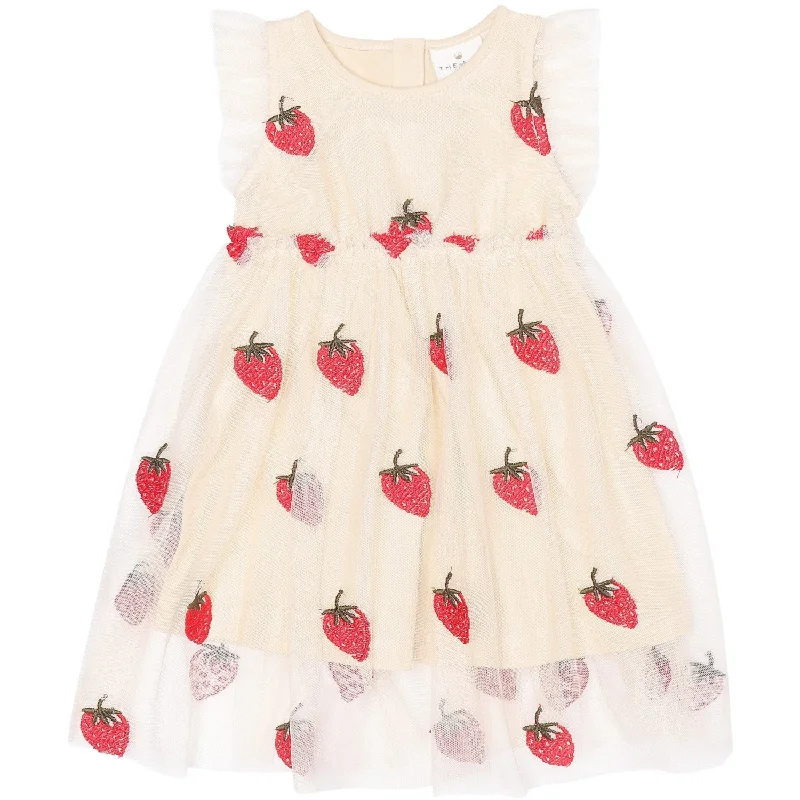 THE NEW Siblings Angora Big Strawberry AOP Loannah Dress