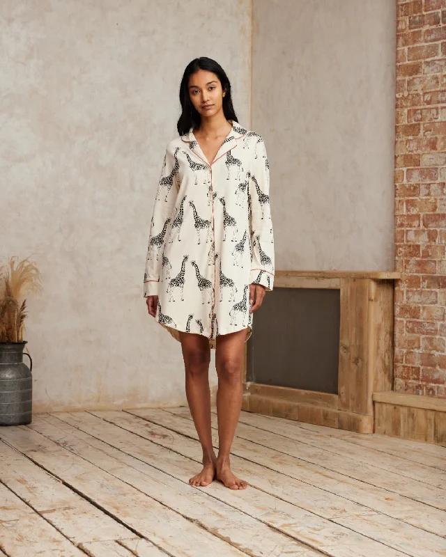 Organic Cotton Giraffe Print Nightshirt