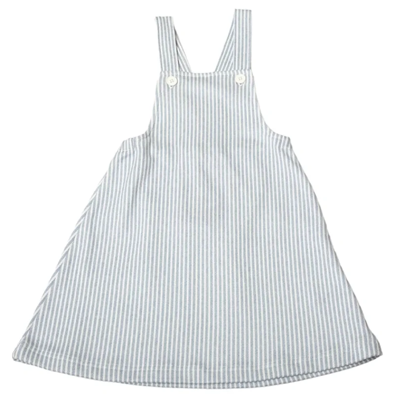 Joha White AOP Pinafore Dress