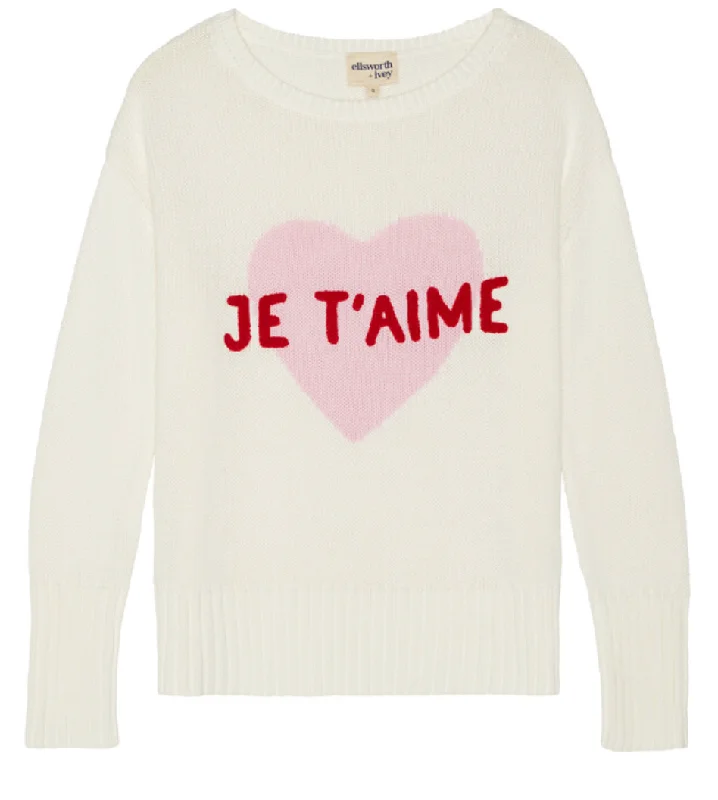 Je'T'aime Drop Shoulder Sweater