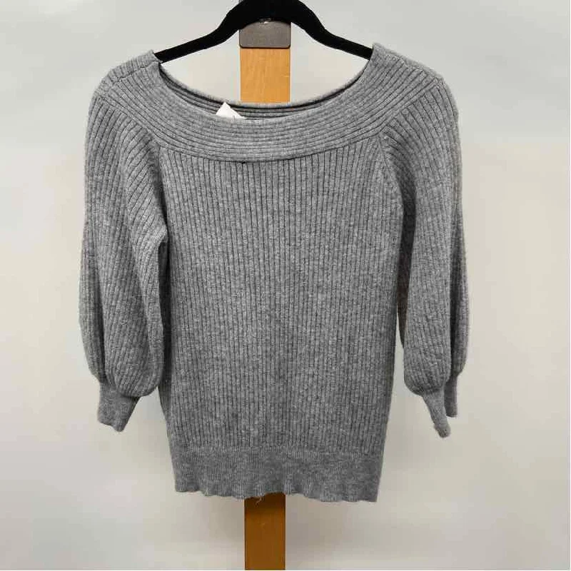 Catherine Malandrino Women's Size M Gray Solid Sweater