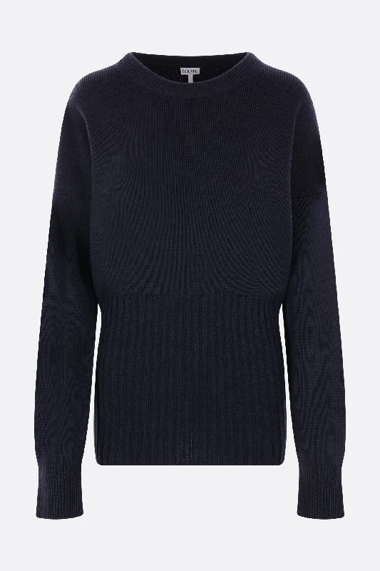 ribbed wool sweater