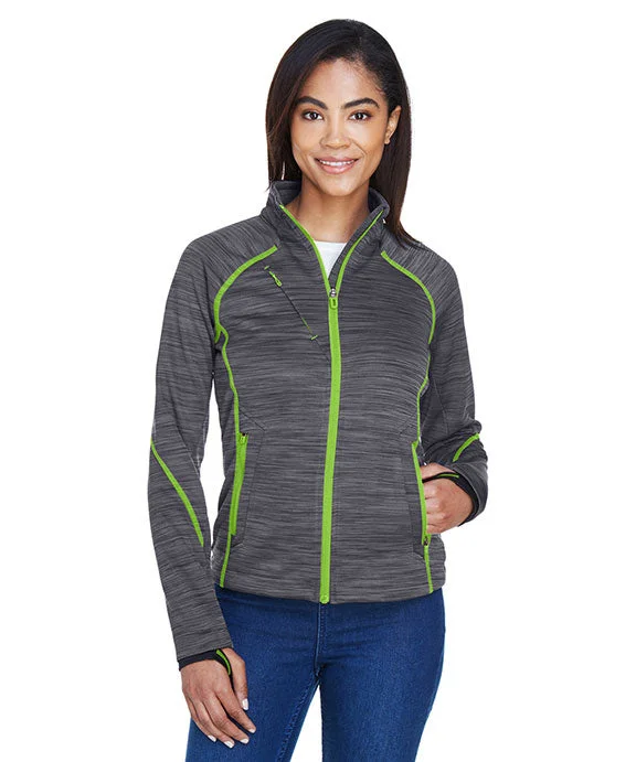 78697 - North End Ladies Flux Mélange Bonded Fleece Jacket