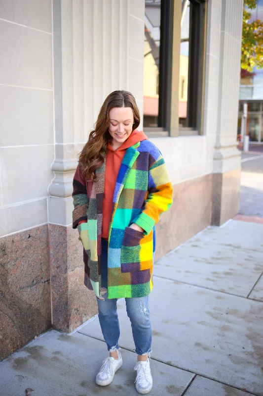 Bright Window Pane Jacket | Boutique Elise | Wendy