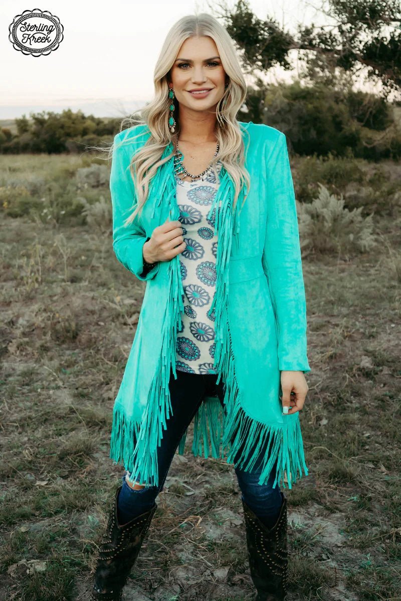 PLUS Scottsdale Suede Turquoise Jacket