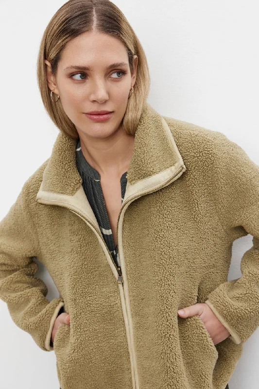 REBA REVERSIBLE SHERPA JACKET