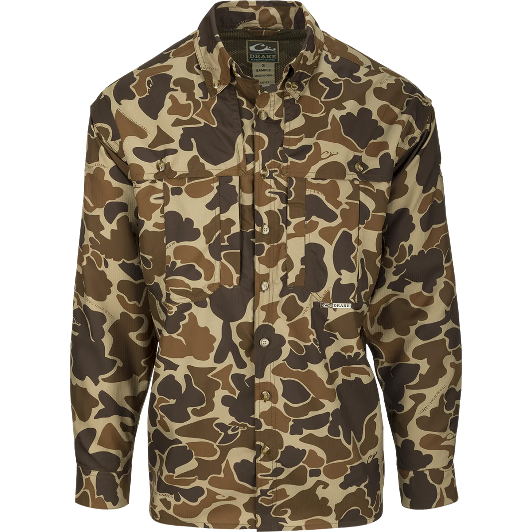 Drake EST Camo Flyweight Wingshooter's Long Sleeve Shirt