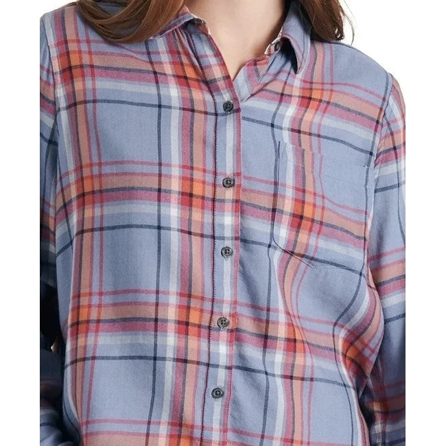 Lucky Brand Women's Plaid Shirt Blue Size X-Large