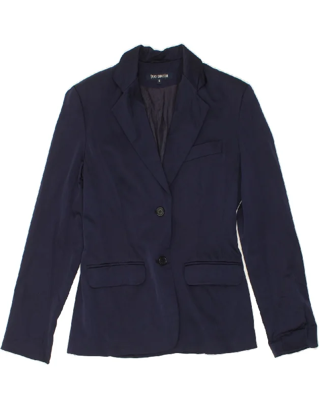 FRENCH CONNECTION Womens 2 Button Blazer Jacket UK 10 Small Navy Blue