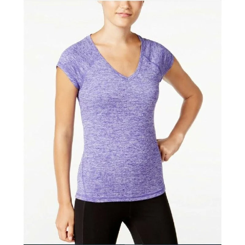 Ideology Women's T-Shirt Dark Purple Size L - Large