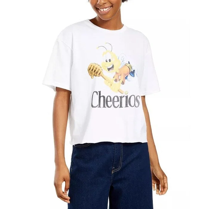 Mad Engine Junior's Cheerios Cotton T-Shirt White Size Medium