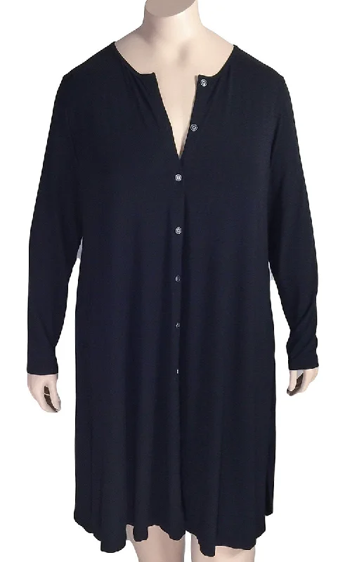 Heartstring Kleen Black Duster Cardigan