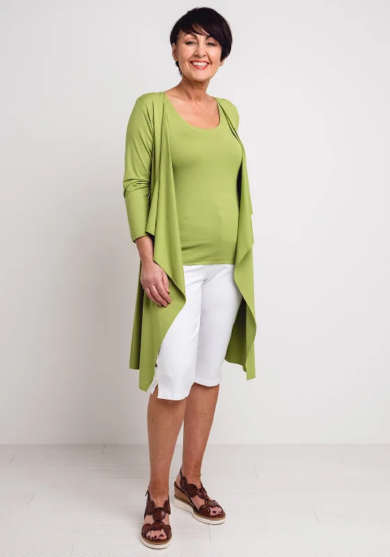 Masai Ibone Long Jersey Cardigan, Peridot Green