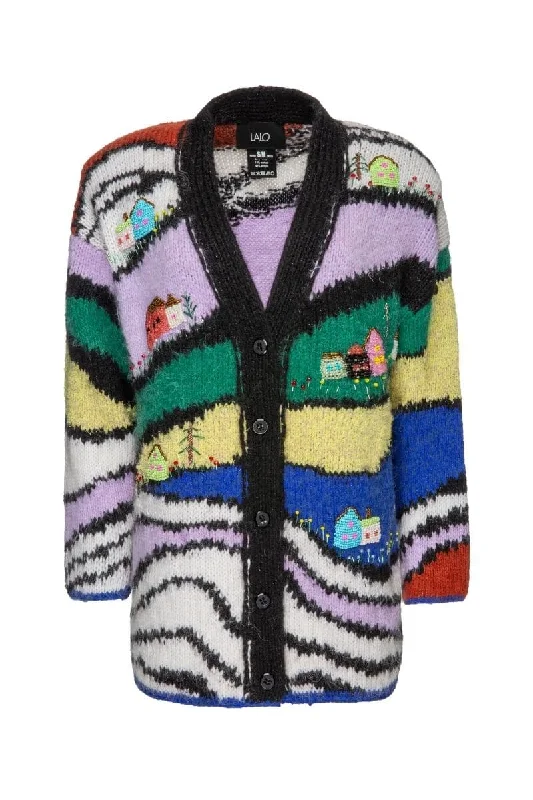 CASETTY OVERSIZED MULTICOLOR CARDIGAN