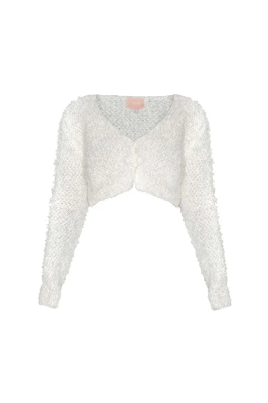 CROPPED KNITTED CARDIGAN