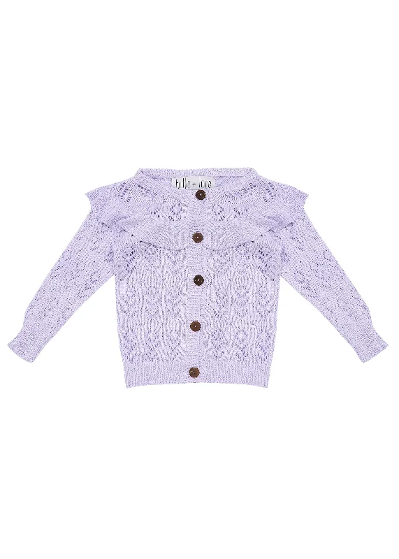 Magnolia Knitted Cardigan - Lavender Fields